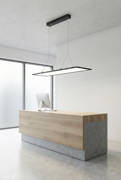 HOVER LED 41W UGR19 Pendelleuchte 3K/4K/5.7K CRI82 UP/DOWN 120x30cm COLORselect DIM 5.700lm